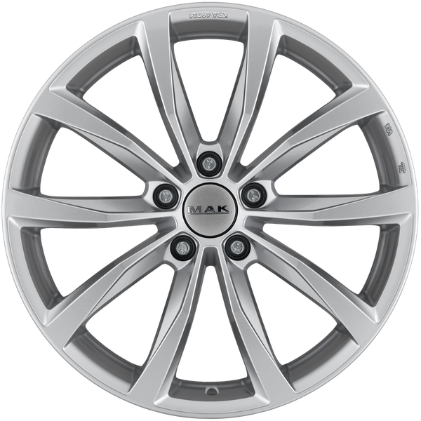Изображение товара Литой диск MAK Wolf 18x7.5" 5x114.3мм DIA 76мм ET 48мм Silver