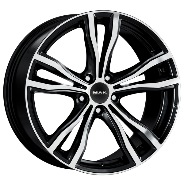 Литой диск MAK X-Mode 19x9" 5x120мм DIA 74.1мм ET 18мм Black Mirror — фото 6