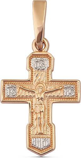 Изображение товара Крестик из желтого золота Кристалл CC58400226773