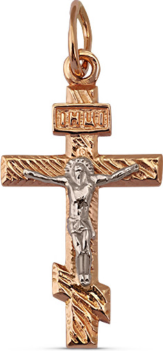 Изображение товара Крестик из желтого золота Кристалл CC68400226773