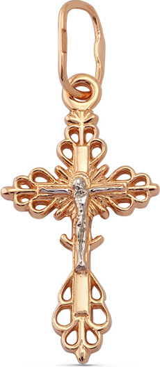 Изображение товара Крестик из желтого золота Кристалл CC79000226773