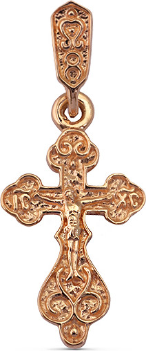 Изображение товара Крестик из желтого золота Кристалл CC67100226773