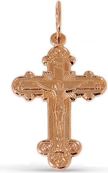 Изображение товара Крестик из желтого золота Кристалл CC73500226773