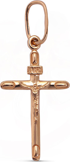 Изображение товара Крестик из желтого золота Кристалл CD50200226773