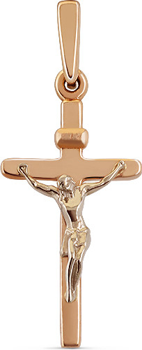 Изображение товара Крестик из желтого золота Кристалл CD67000226773