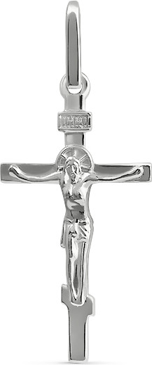 Изображение товара Крестик из белого золота Кристалл CJ50600226773