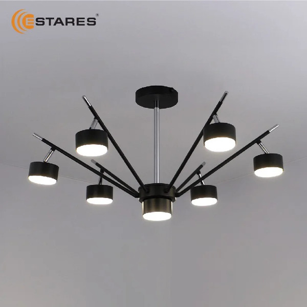 Изображение товара Люстра Estares Atena 7хGX53 R-750x350-BLACK/CHROME-220-IP20