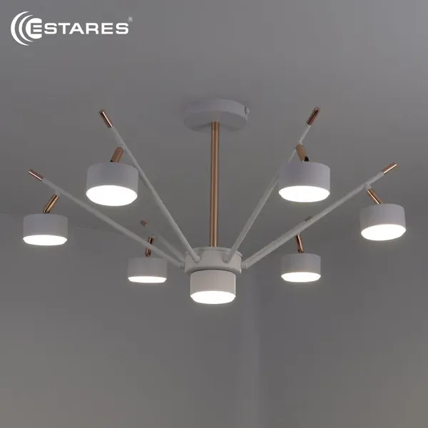 Изображение товара Люстра Estares Atena 7хGX53 R-750x350-WHITE/GOLD-220-IP20