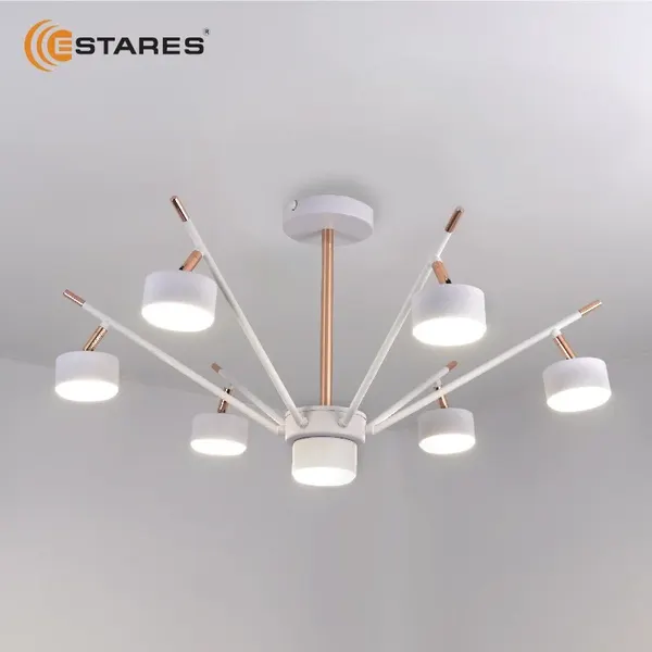 Изображение товара Люстра Estares Atena 7хGX53 R-750x350-WHITE/GOLD-220-IP20