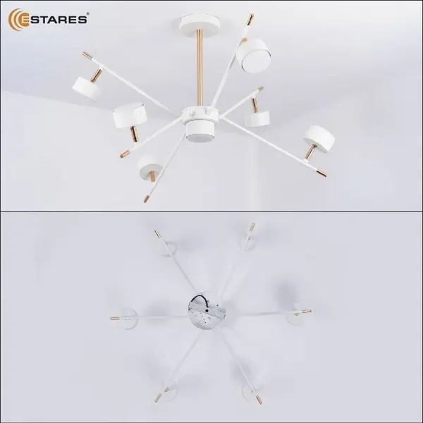 Изображение товара Люстра Estares Atena 7хGX53 R-750x350-WHITE/GOLD-220-IP20