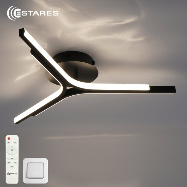 Изображение товара Люстра Estares Ruby 60W 3L-RC-600x90-BLACK/WHITE-220-IP20