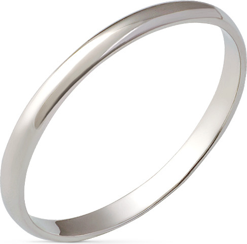 Изображение товара Кольцо обручальное из белого золота Кристалл C85600226773 (р.23)