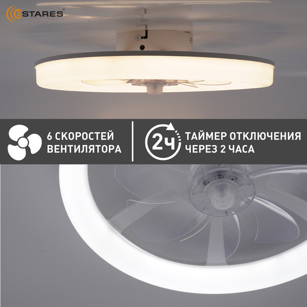 Изображение товара Вентилятор Estares Fan Simple 45W+15W R-APP-460x120-WHITE/WHITE-220-IP20