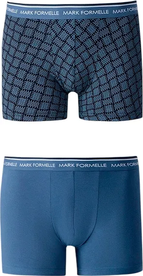 Изображение товара Комплект мужских трусов Mark Formelle 411221-2 (р.90-100, узор на черном/шторм)