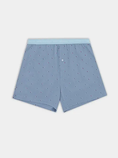 Изображение товара Трусы мужские Mark Formelle 411222 (р.86-96, узор на пыльно-голубом)