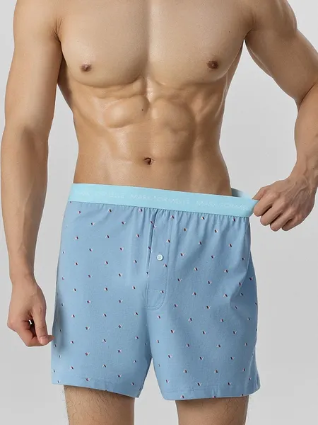 Изображение товара Трусы мужские Mark Formelle 411222 (р.86-96, узор на пыльно-голубом)