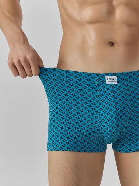 Изображение товара Трусы мужские Mark Formelle 411229 (р.86-96, узор на светло-бирюзовом)