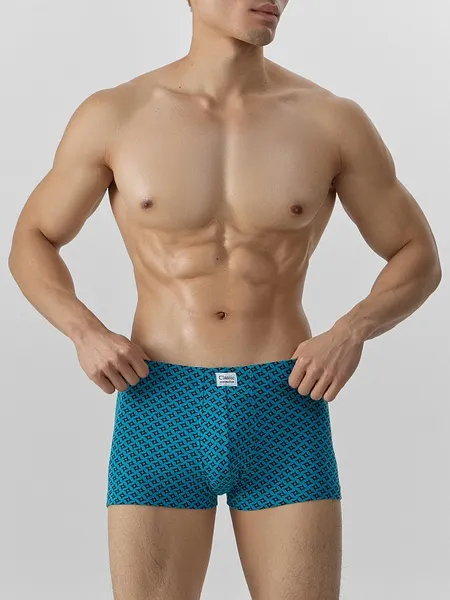 Изображение товара Трусы мужские Mark Formelle 411229 (р.98-108, узор на светло-бирюзовом)