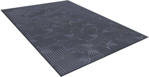 Изображение товара Коврик грязезащитный Shahintex Icarpet Лабиринт с тиснением 50х100 / 870462 (серый 01 S)
