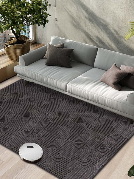 Изображение товара Коврик грязезащитный Shahintex Icarpet Лабиринт с тиснением 50х100 / 870479 (мокко 02 S)