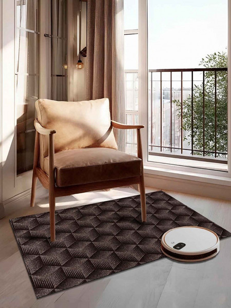 Изображение товара Коврик грязезащитный Shahintex Фокус 100х120 / 870158 (мокко 02 S)