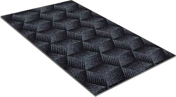 Изображение товара Коврик грязезащитный Shahintex Фокус 50х100 / 870226 (серый 01 S)