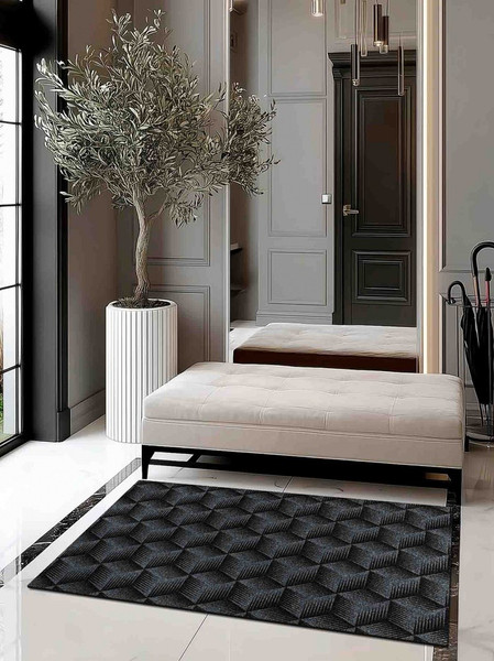 Изображение товара Коврик грязезащитный Shahintex Фокус 67х120 / 870264 (серый 01 S)