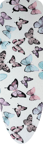 Изображение товара Чехол для гладильной доски Comfort Alumin Group С подложкой 110x33 / 011450 (хлопок, бабочки)