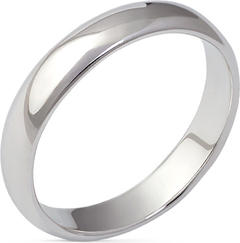 Изображение товара Кольцо обручальное из белого золота Кристалл CA71500226773 (р.20.5)