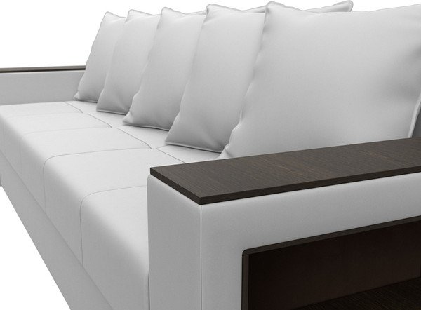 Изображение товара Диван Лига Диванов  Дубай Лайт / 114335 (экокожа белый)