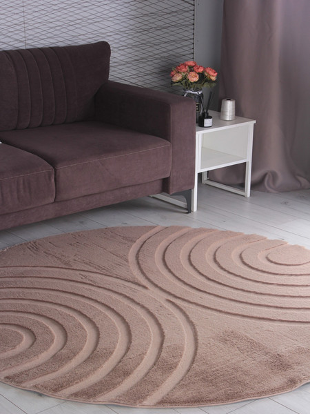 Изображение товара Коврик PIXEL Rabbit Carving PX4005-DAIRE-BROWN-BROWN (1.6x1.6)