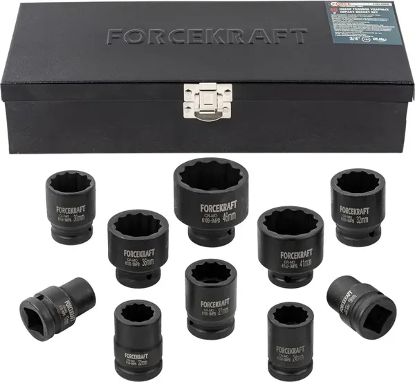 Изображение товара Набор головок слесарных ForceKraft FK-6109-9MPB (58388)