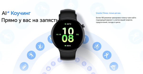 Изображение товара Умные часы Honor Watch Fit Active IVY-B19 / 5502ABWQ (черный)