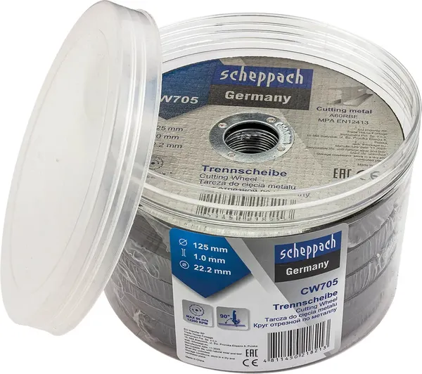 Изображение товара Набор отрезных дисков Scheppach Sch-CW705 (63963), (50шт)