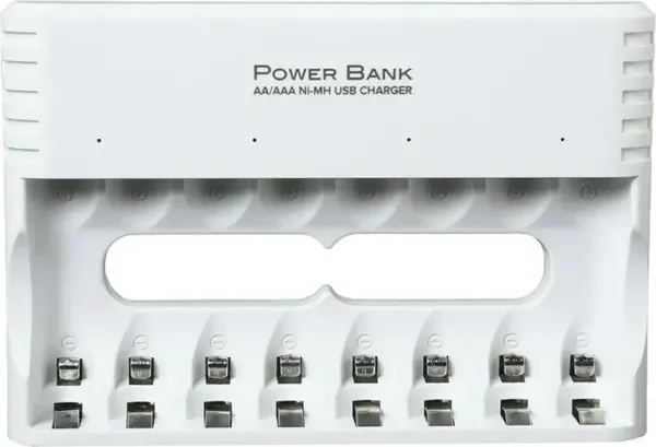 Изображение товара Зарядное устройство для аккумуляторов GP Batteries PowerBank AA NiMH 2700mAh + ЗУ / 270AAHC/CPBXL-2CR8 (8шт)