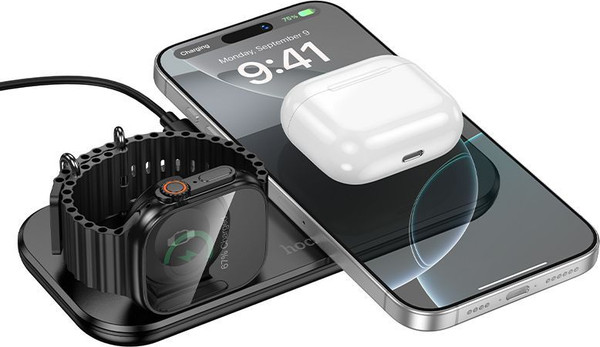 Изображение товара Зарядное устройство беспроводное Hoco CW65 (черный)