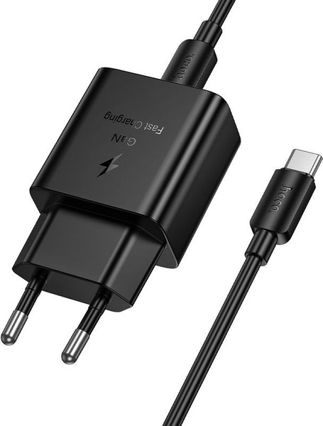 Изображение товара Зарядное устройство сетевое Hoco N76 + кабель Type-C-Type-C (черный)