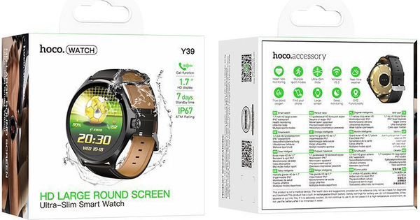 Изображение товара Умные часы Hoco Y39 Call Version (черный)