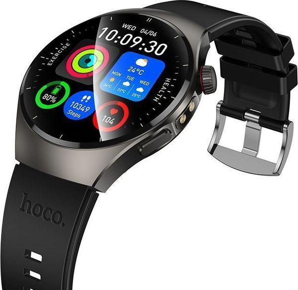 Изображение товара Умные часы Hoco Y40 Call Version + 2 ремешка (черный)