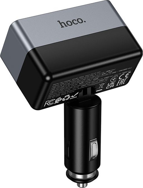 Изображение товара Адаптер питания автомобильный Hoco Z65A Smart (черный)