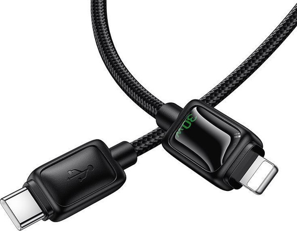 Изображение товара Кабель Hoco U146 Type-C to Lightning (1.2м, черный)