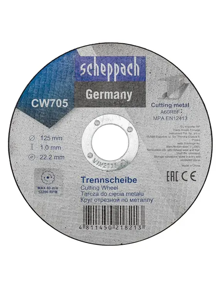 Изображение товара Набор отрезных дисков Scheppach Sch-CW705 (63960), (20шт)
