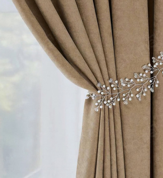 Изображение товара Комплект штор Soft Lines канвас 404 150x250 (2шт, капучино)