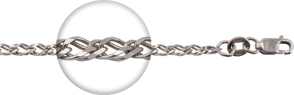 Изображение товара Браслет из белого золота Кристалл CB07100226773 (р.23)