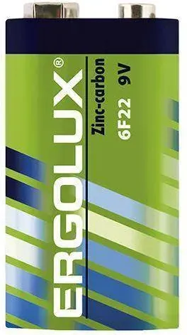 Изображение товара Комплект батареек Ergolux 6F22 SR1 / 12443 (12шт)