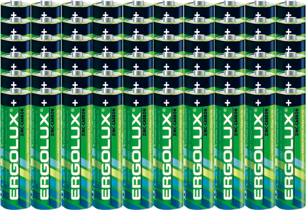 Изображение товара Комплект батареек Ergolux R03 SR10 / 15119 (60шт)