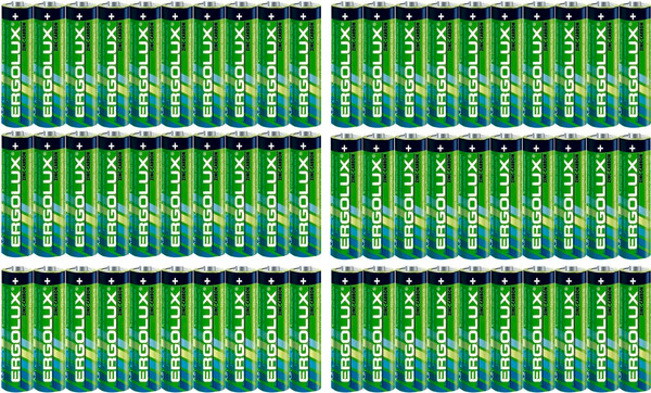 Изображение товара Комплект батареек Ergolux R6 SR10 / 15120 (60шт)