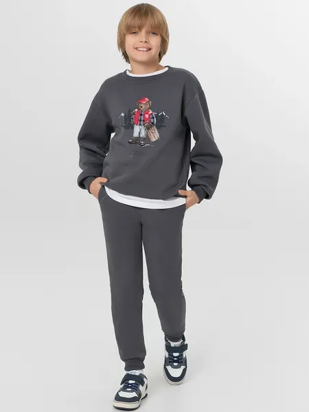 Изображение товара Брюки спортивные детские Mark Formelle 183352 (р.128-64-57, серая жемчужина)