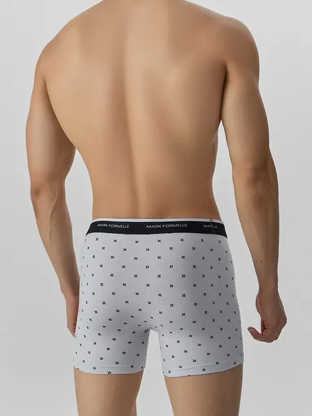 Изображение товара Трусы мужские Mark Formelle 411235 (р.94-104, квадраты на светло-сером)