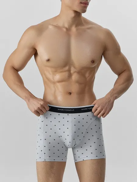 Изображение товара Трусы мужские Mark Formelle 411235 (р.102-112, квадраты на светло-сером)